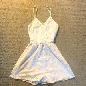 Charlotte Russe White Lace Romper